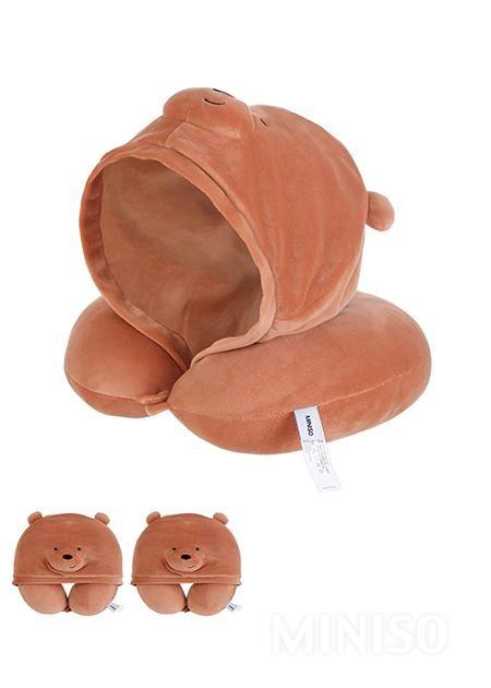 We bare bears neck pillow with hood miniso on sale