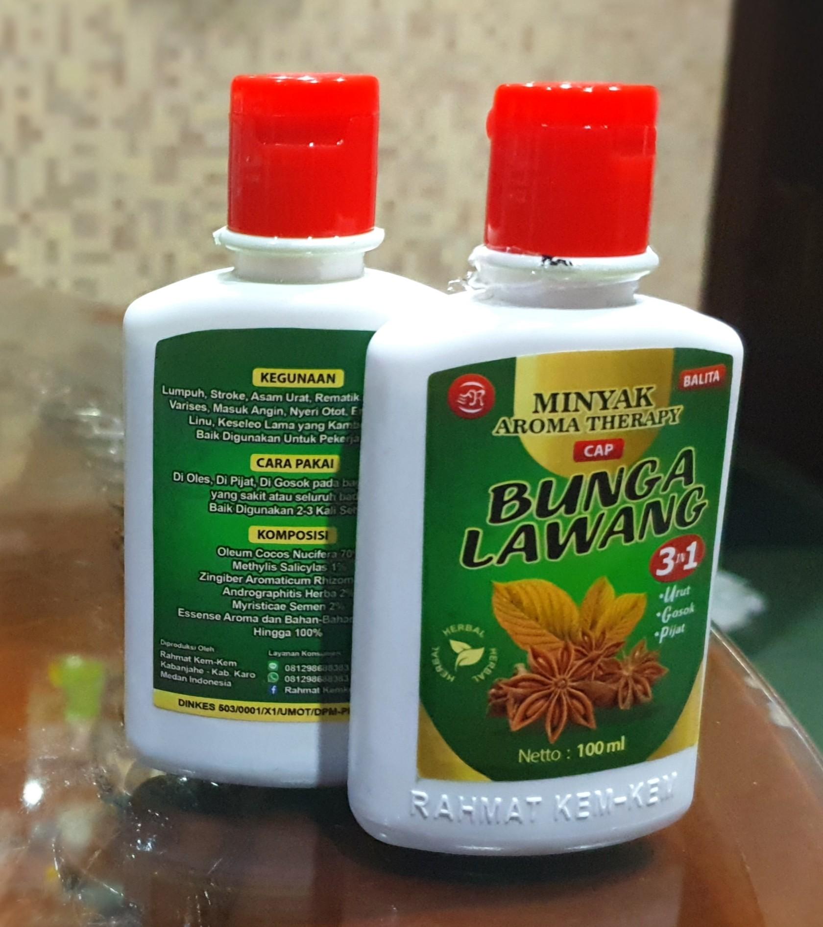 Minyak Urut Karo Aromatherapy Cap Bunga Lawang Kesehatan
