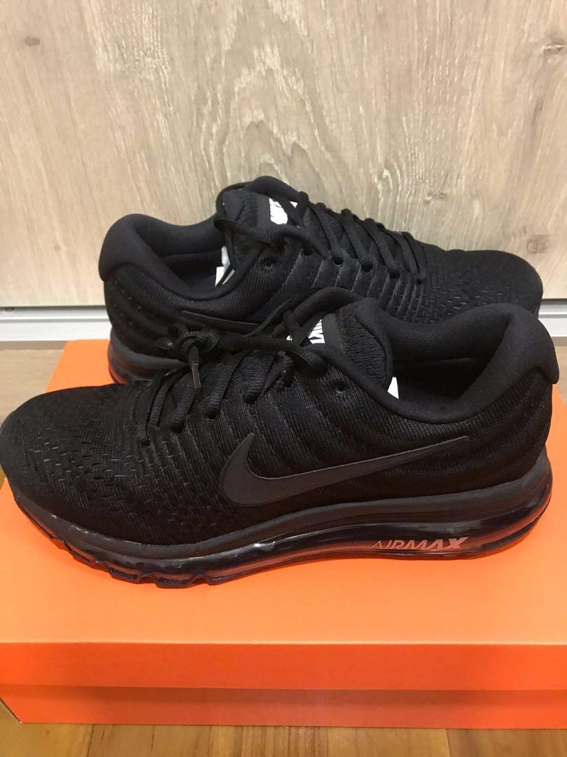 Nike Air Max 2017 Triple Black, Men's Fashion, Footwear, Sneakers on  Carousell