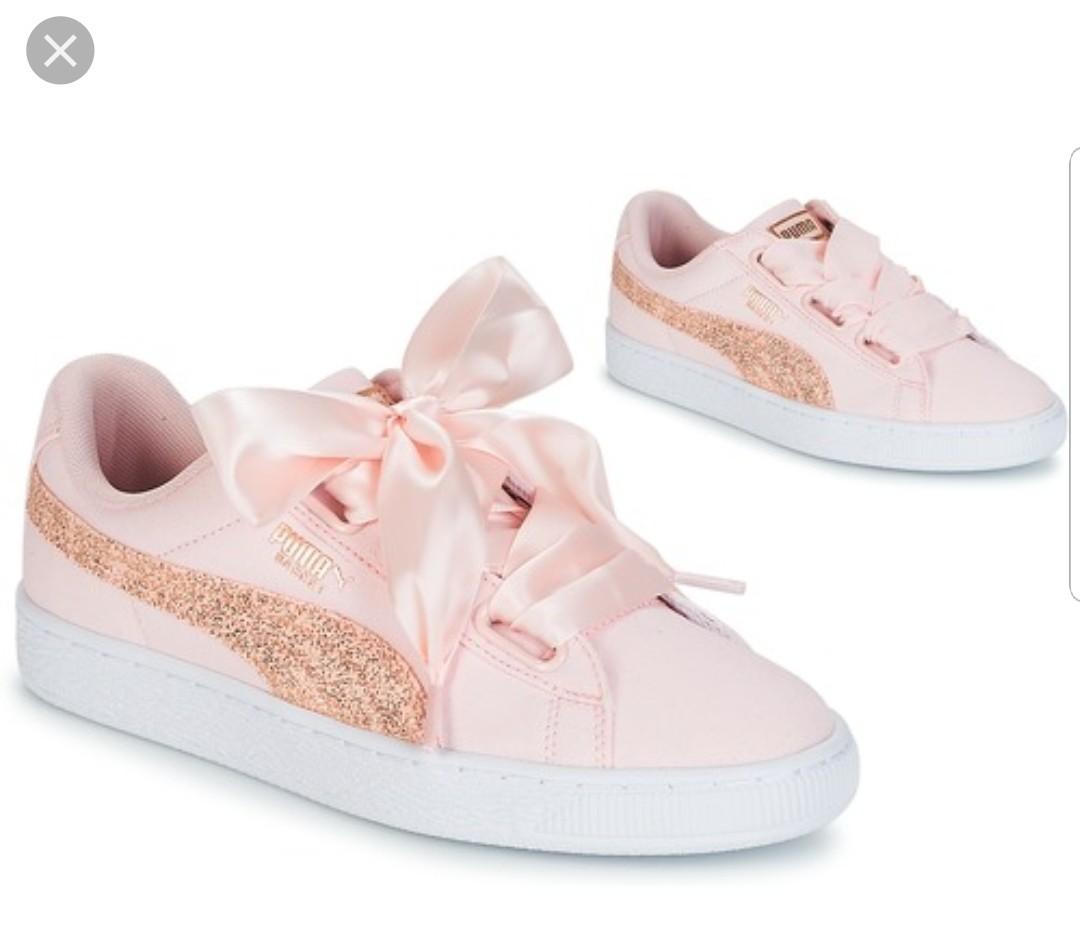 Pearl-Puma White-Rose Gold Sneaker 
