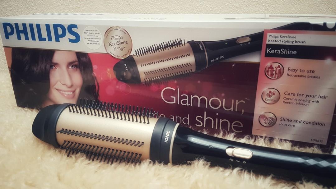 Kerashine heated styling brush online