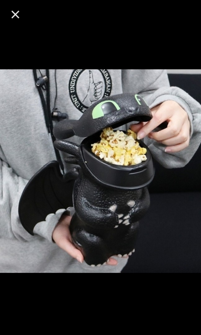 LIMITED EDITION Toothless How To Train Your Dragon Popcorn Bucket, Hobbies & Toys, Toys & Games