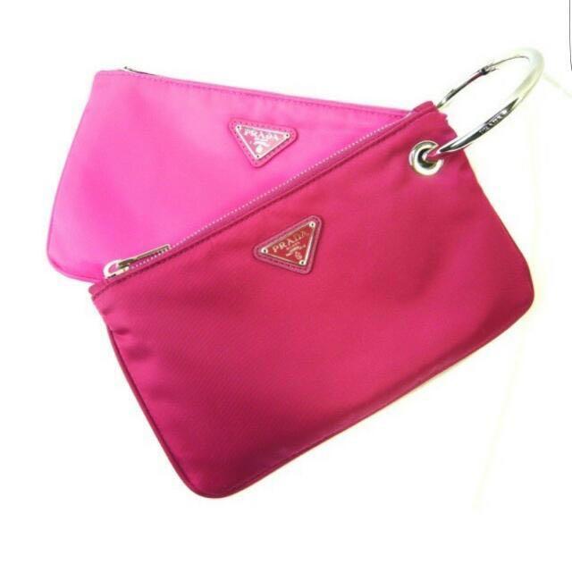 prada pink pouch