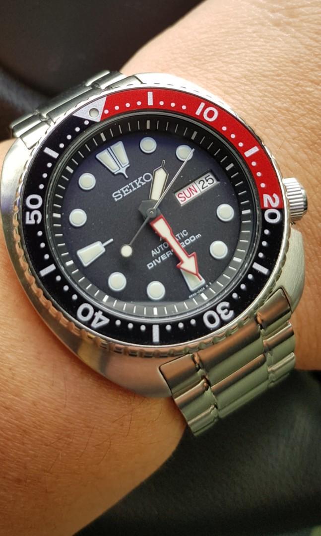 Seiko turtle sales coke bezel