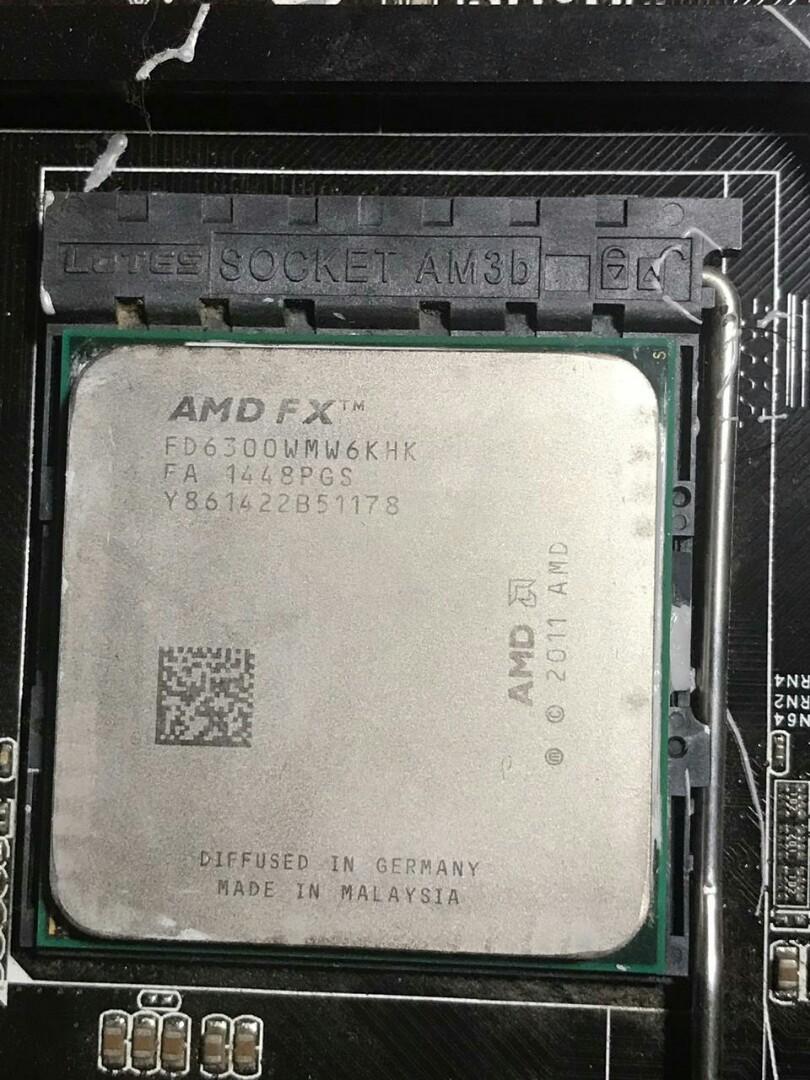 Second Amd Fx 6300 Mobo A960d Ram Corsair 2gb Hsf Electronics