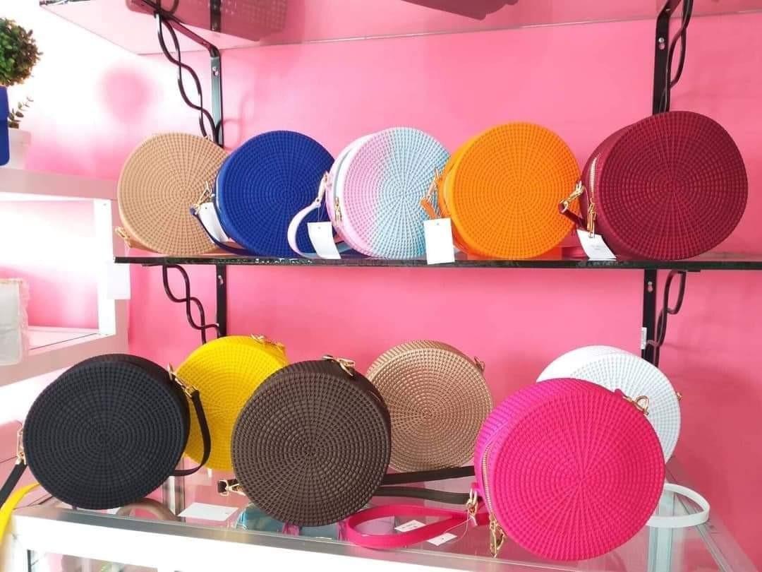 Jelly rattan round bag clearance