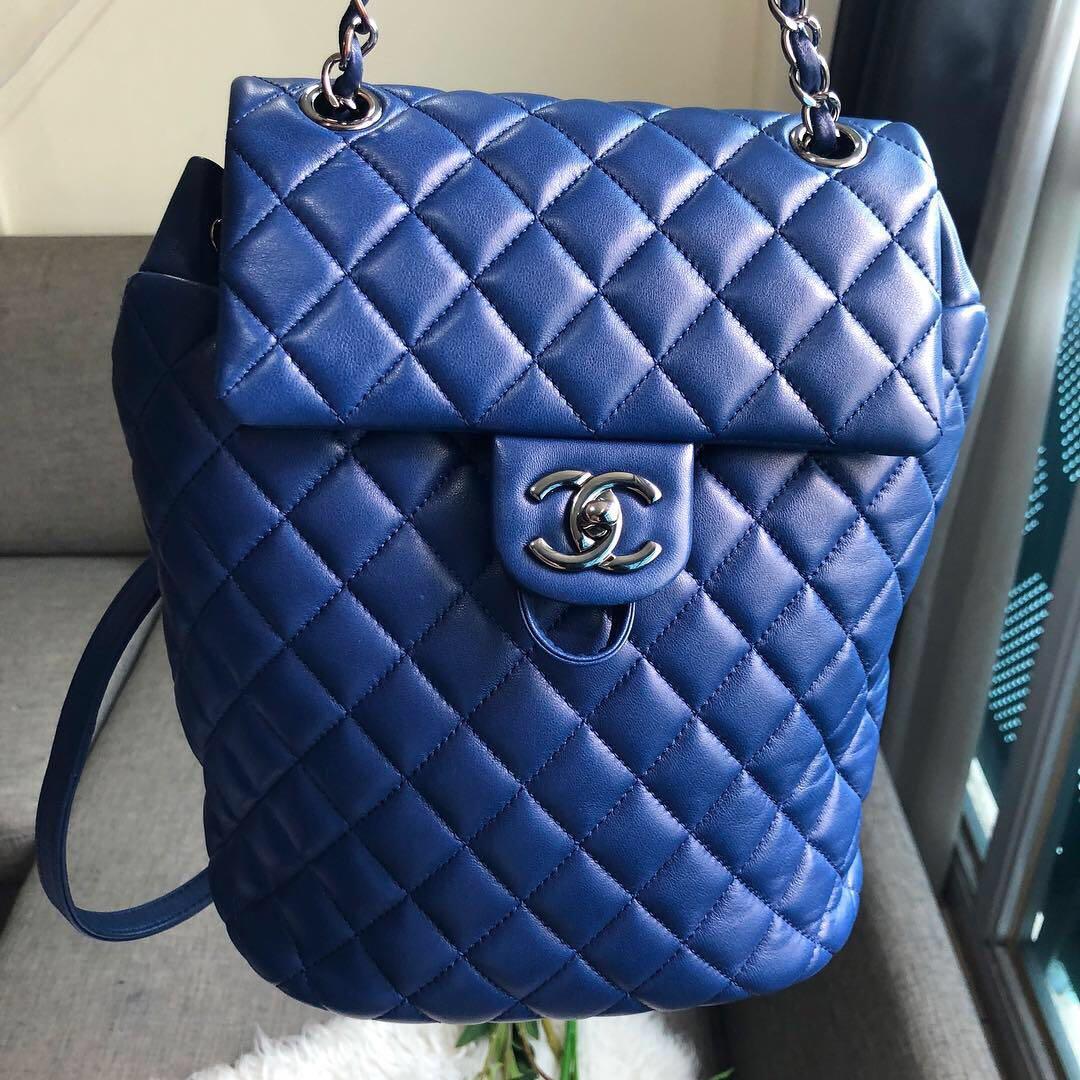 ❌SOLD!❌ Beautiful Bag at Superb Deal! Chanel Mini Urban Spirit Backpack in  Lambskin and Dark SHW