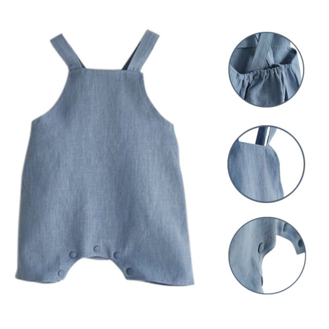 linen overalls baby boy
