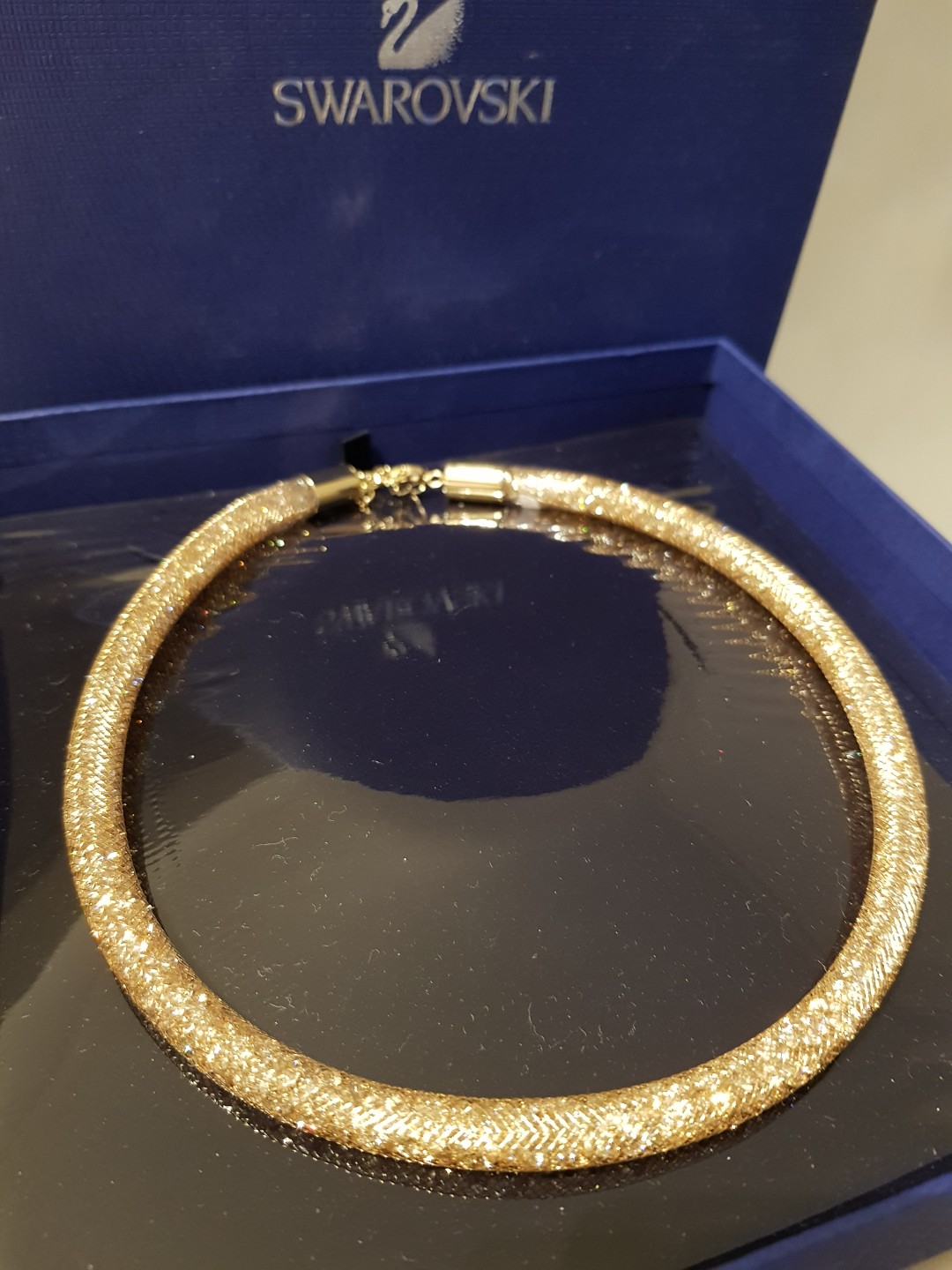Swarovski Slim Bolster necklace Women s Fashion Jewelry Organisers Necklaces on Carousell