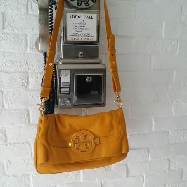 canary yellow clutch bag