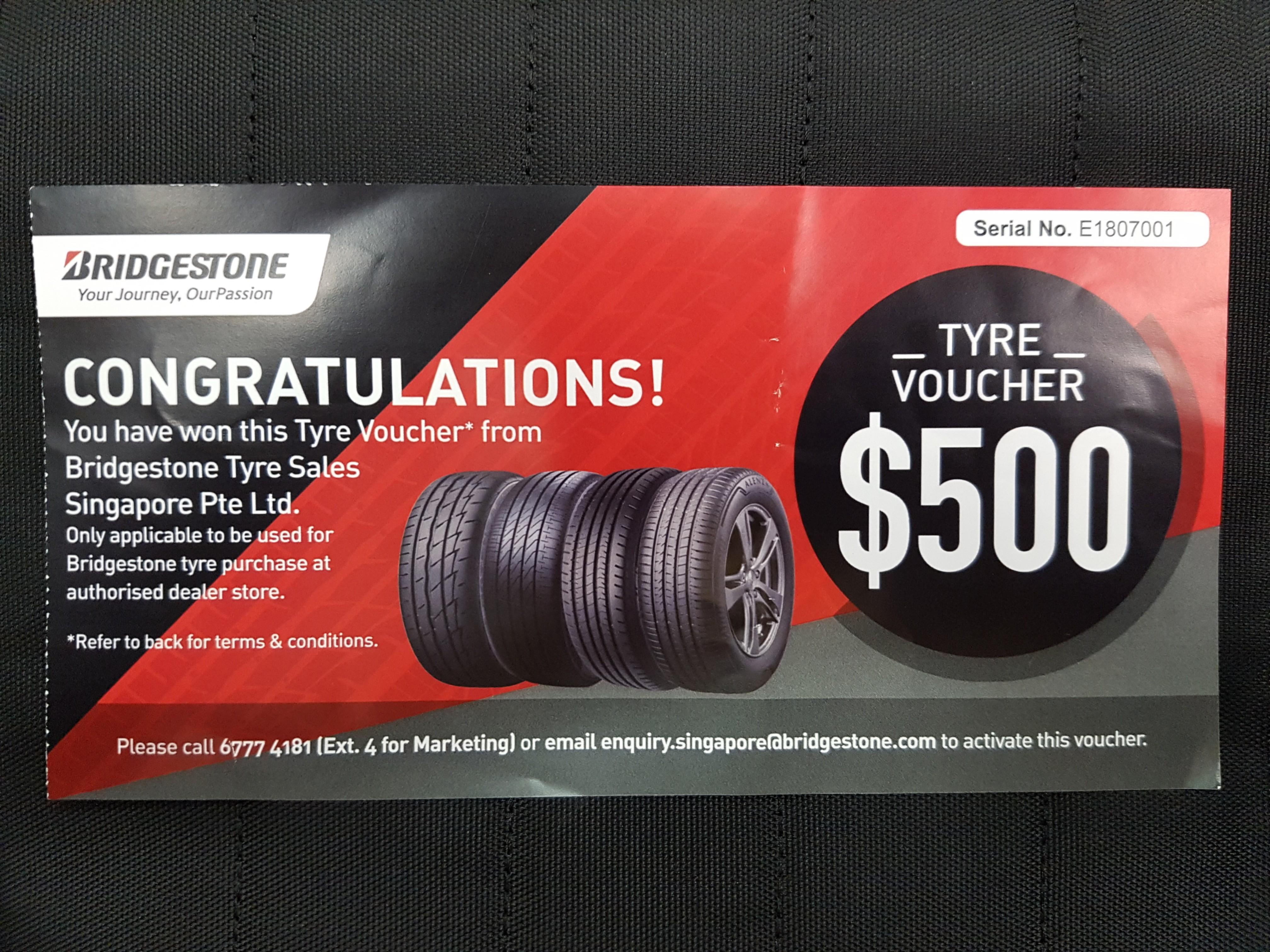 Tyre Voucher, Car Accessories, Tyres & Rims on Carousell