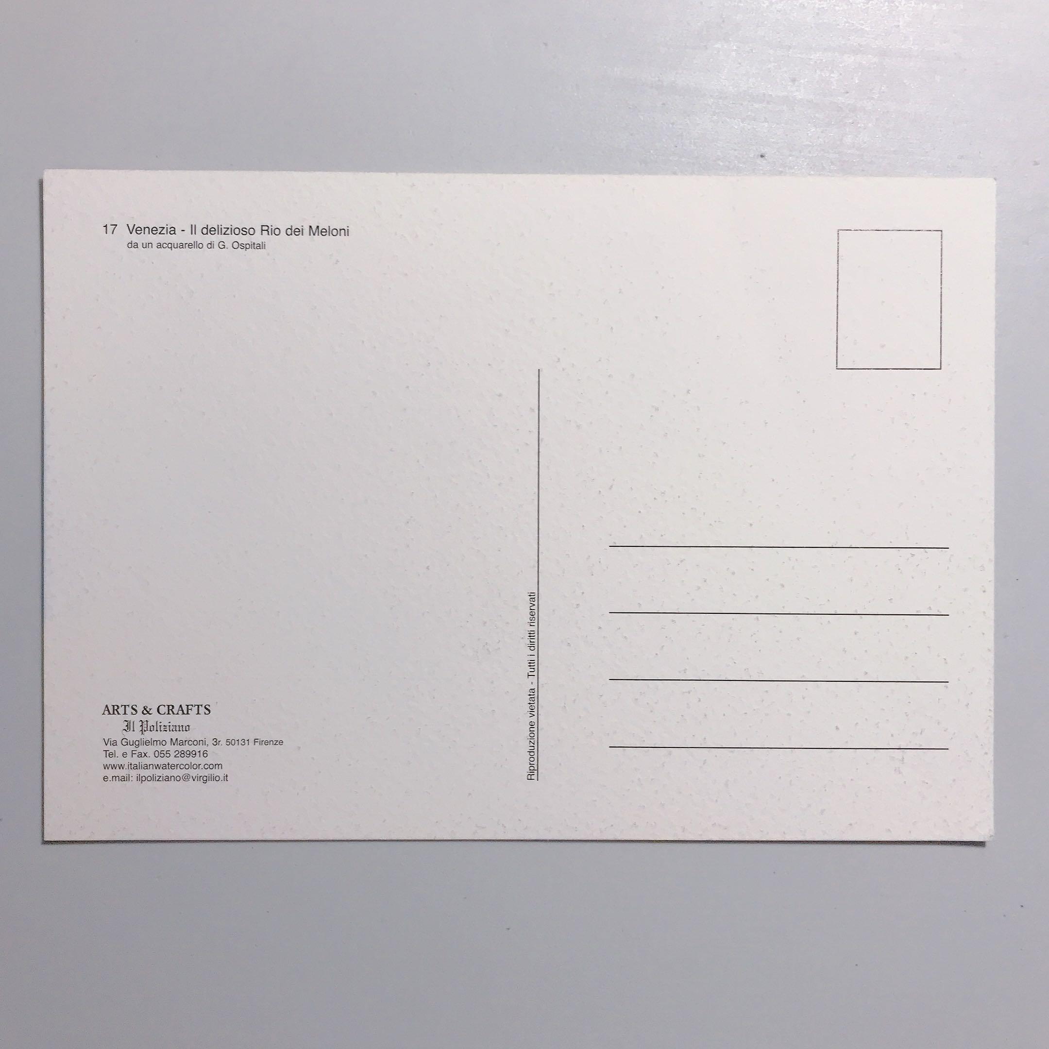 Venice Postcard (vertical), Hobbies & Toys, Stationery & Craft, Craft