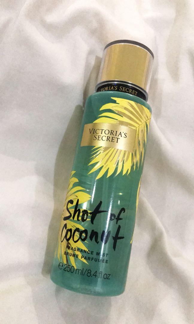 Shot of coconut shop victoria secret aroma