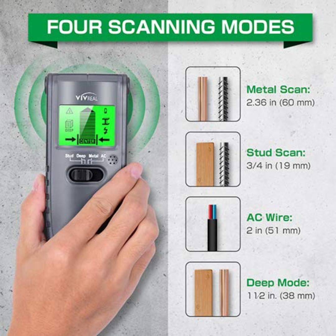 0116 Stud Finder 4 In 1 Electric Wall Scanner Wall Detector