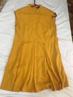 Zara Mustard Shift Dress
