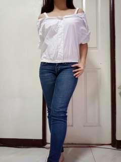 White Korean Top
