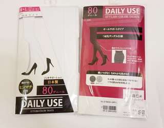 日本製 Daily Use 80針 白色絲襪 (只有M~L)64191656047490110
