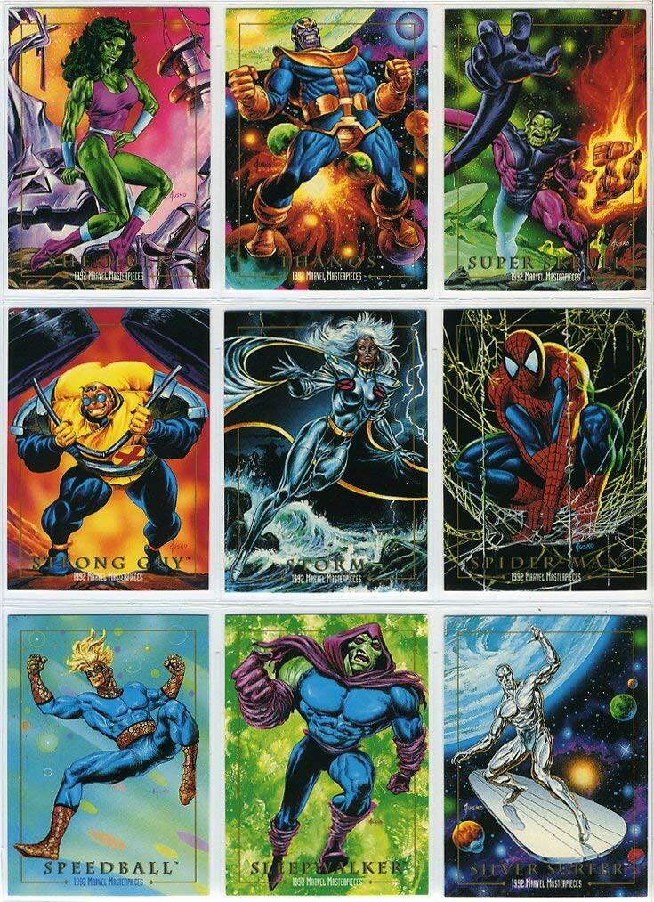 1992 SkyBox Marvel Masterpieces Trading Cards, Hobbies & Toys, Toys