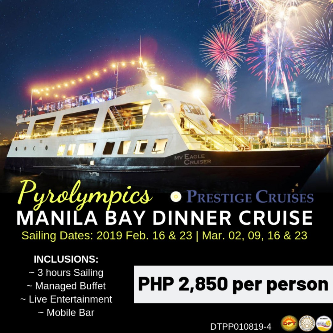 2019 Pyrolympics Manila Bay Dinner Cruise by Prestige Cruises, Tickets