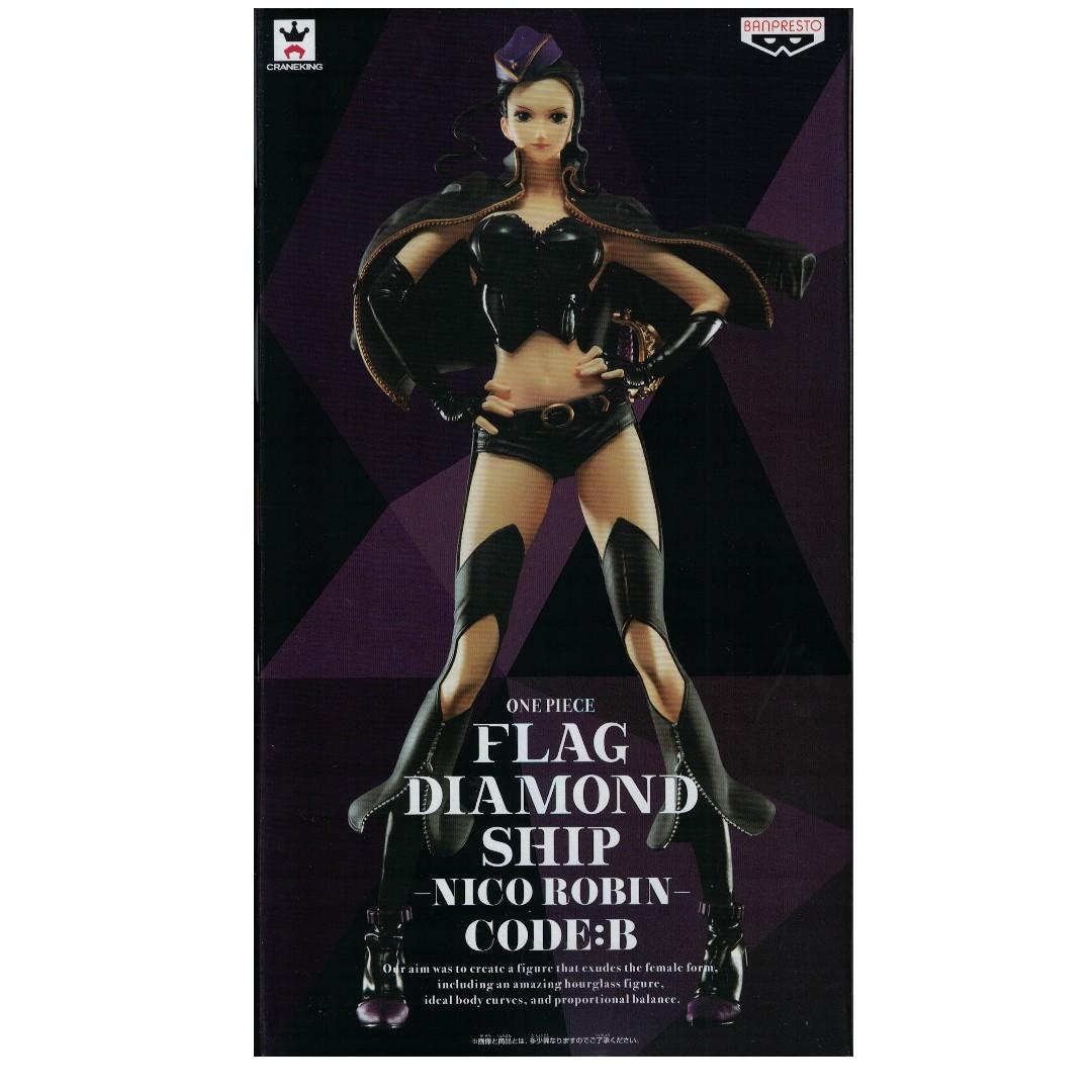 25cm One Piece Flag Diamond Ship Code B Nico Robin Banpresto Toreba Hobbies Toys Toys Games On Carousell