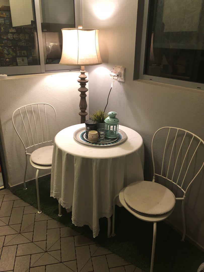 3 piece breakfast table set 1table2 chairs furniture