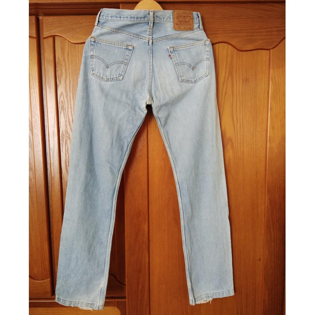 90年代 美製 vintage Levi's 501 單寧古著牛仔褲 W30 L36
