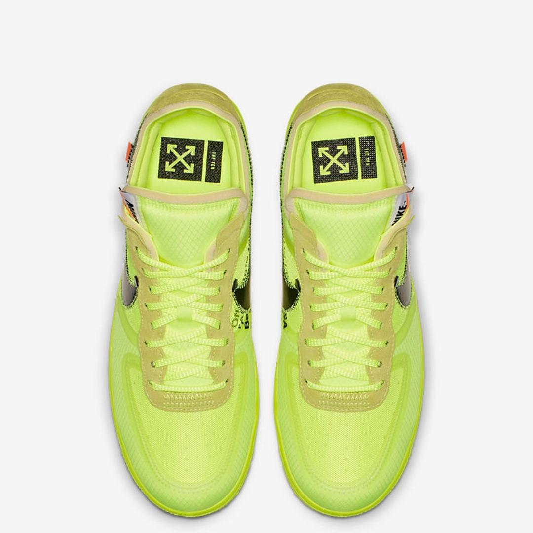 In Stock US11.5 Nike Off White AF1 Volt Men s Fashion Footwear Sneakers on Carousell