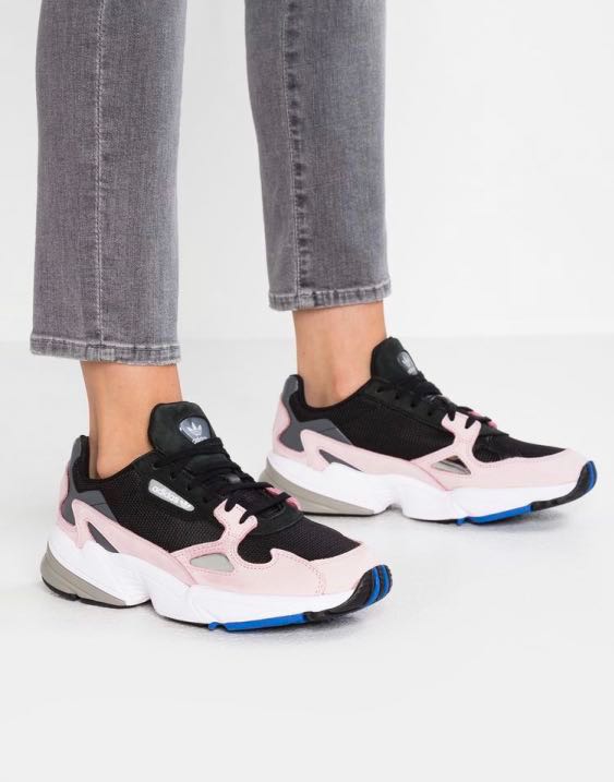 Adidas Falcon W black Pink, Women's Footwear, Sneakers on Carousell
