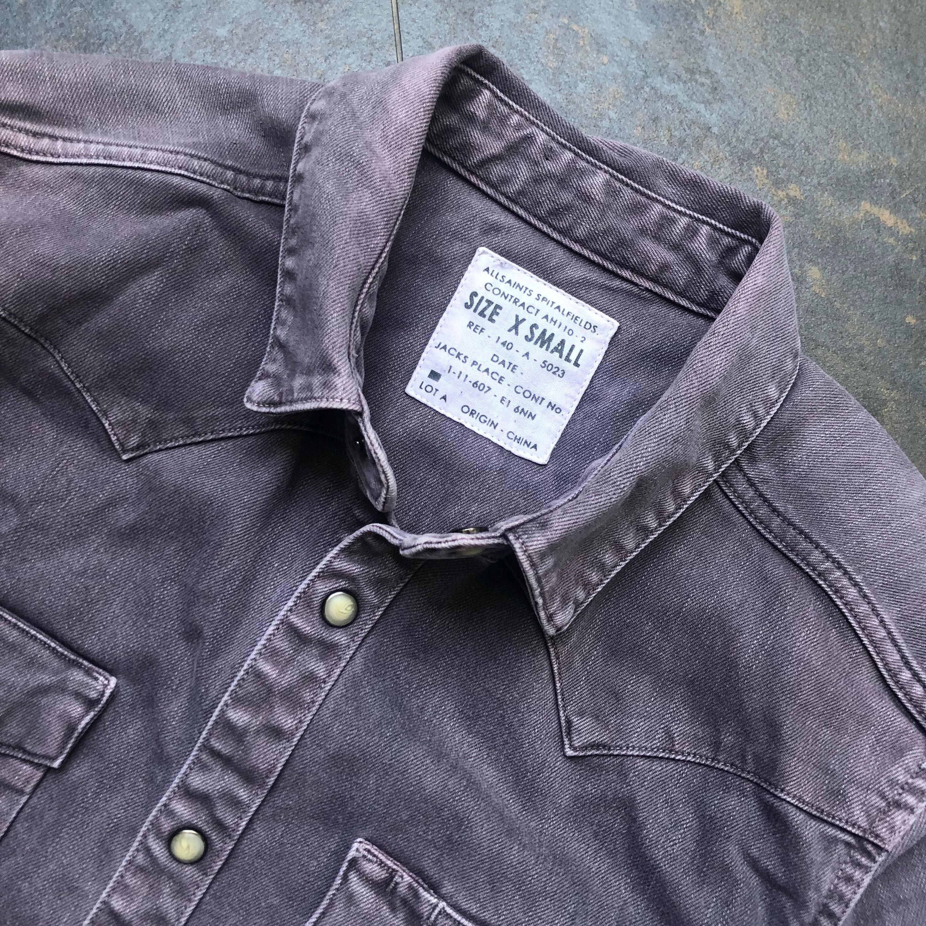 AllSaints Western Denim Shirt, Men's 