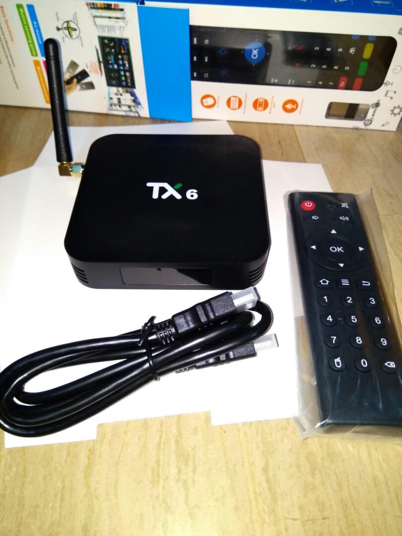 android tv box tanix tx6 home appliances tvs entertainment systems on carousell