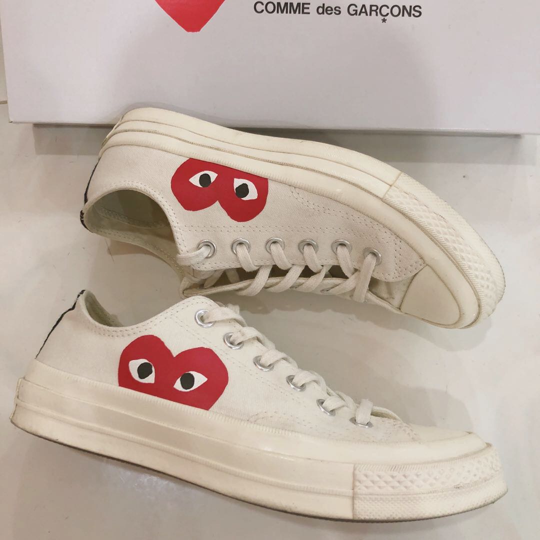 Authentic CDG Converse low cut sneakers 