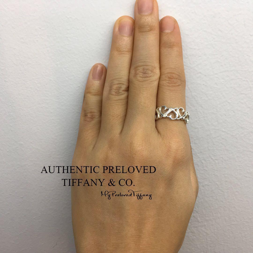 Tiffany loving store heart band ring