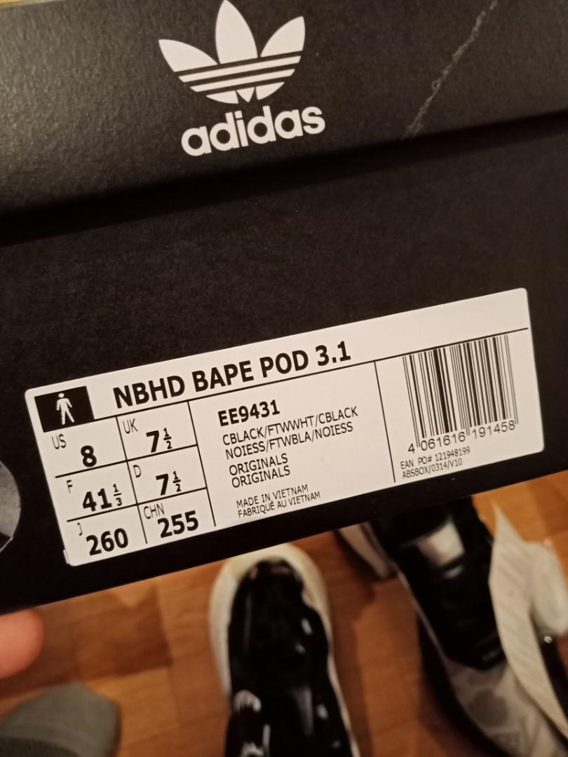 BAPE x NEIGHBORHOOD x Adidas POD S3.1 and NMD STLT Men s Fashion Footwear Sneakers on Carousell