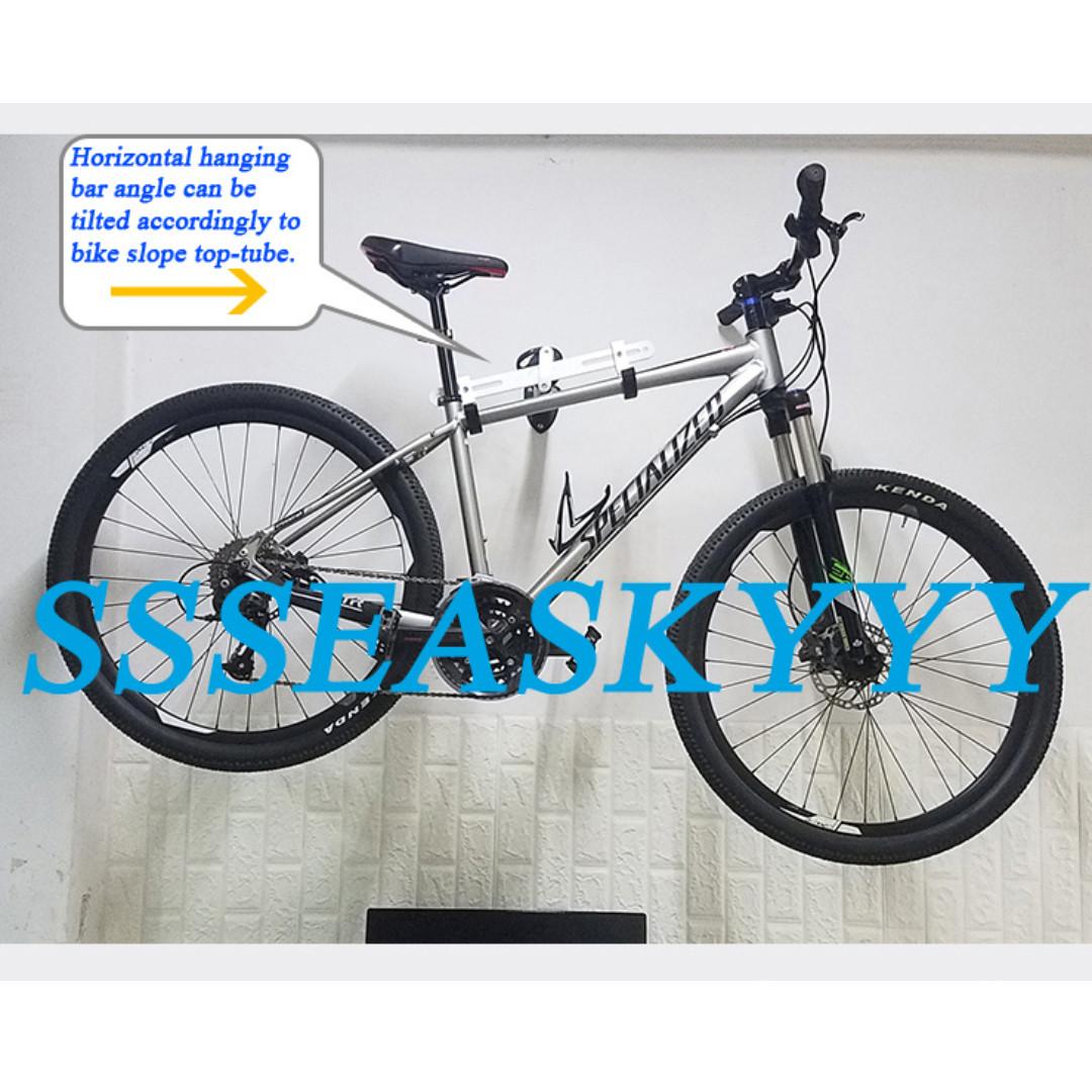 Bicycle Wall Mount Bike Rack Bike Hook Wall Mount Bicycle Hook Withstand bike weight of 50Kg Max. versus Topeak Solo Bike Holder 16kg Max