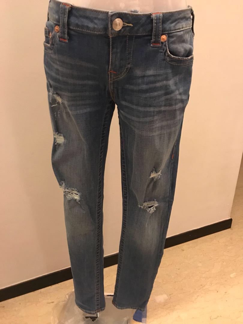 true religion ripped jeans womens