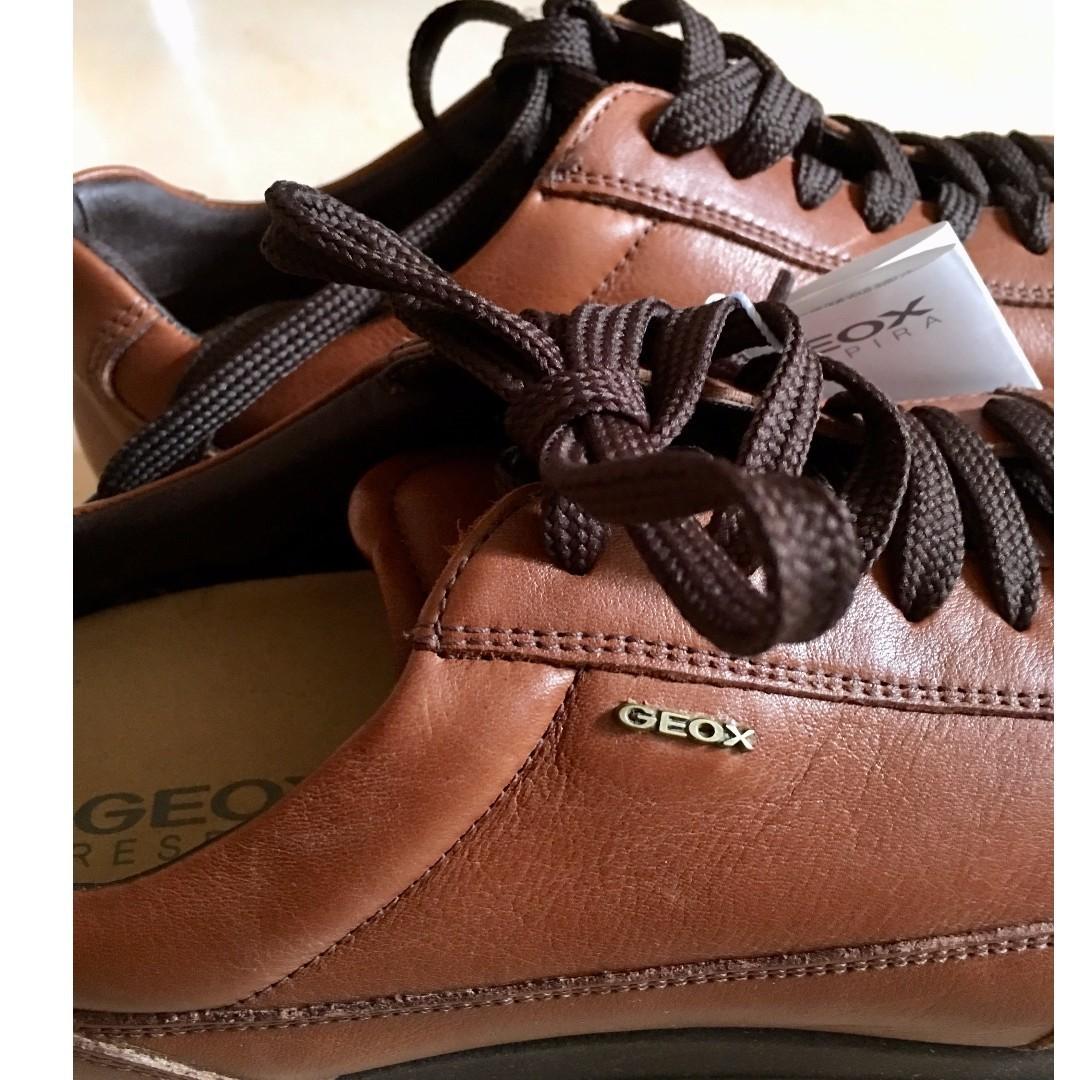 BRAND NEW GEOX Efrem Brown Leather Men s Fashion Footwear