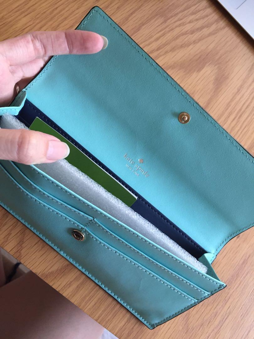 Brand New Kate Spade Wallet (Tiffany Color), Women's Fashion, Bags