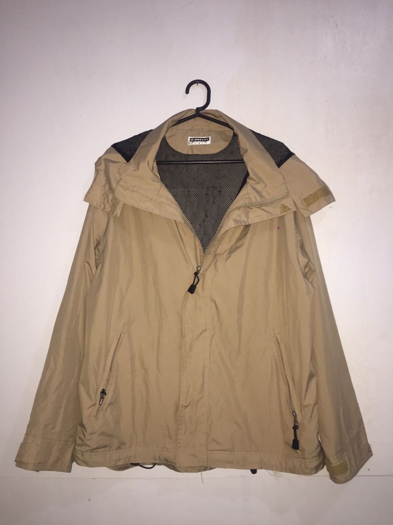 Brown Windbreaker Jacket, Men's Fashion 
