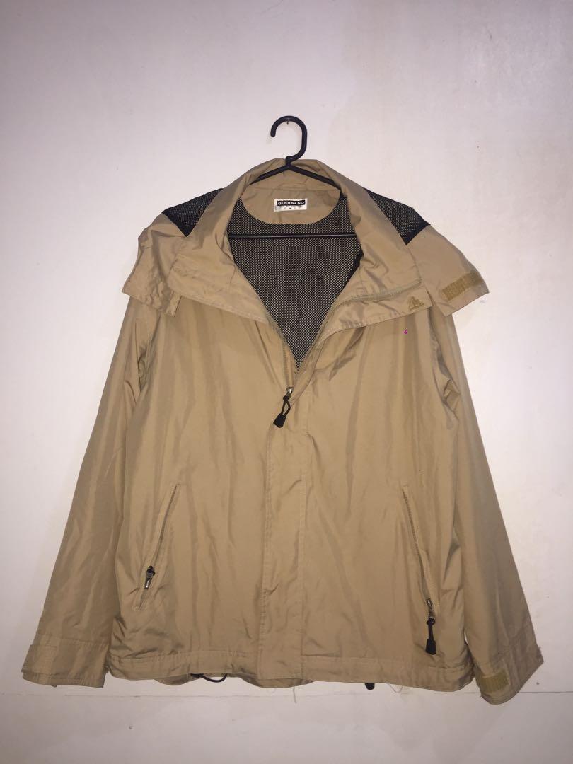 Brown Windbreaker Jacket, Men's Fashion 
