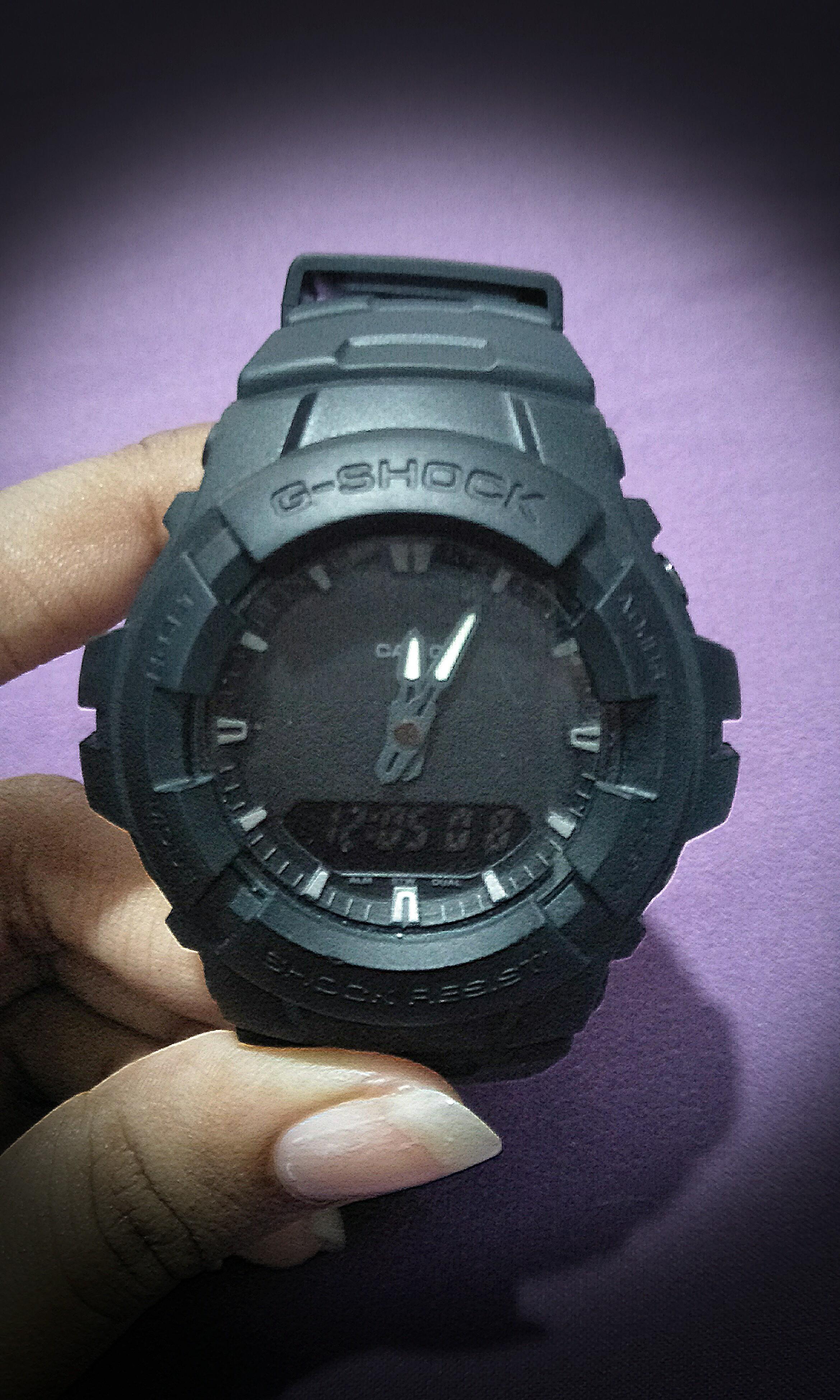 Casio G Shock Black Dial Watch G100BB 1A