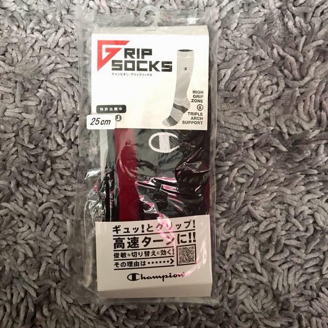 Champion Long Grip Socks - Black w/ Red Stripe (Category: Tshirts & Polo Shirts ) located in Paranaque City. Submitted by merakionlineshop (Listing ID 144234761, Image 1). Description: Bought in Japan #flymetoSG.