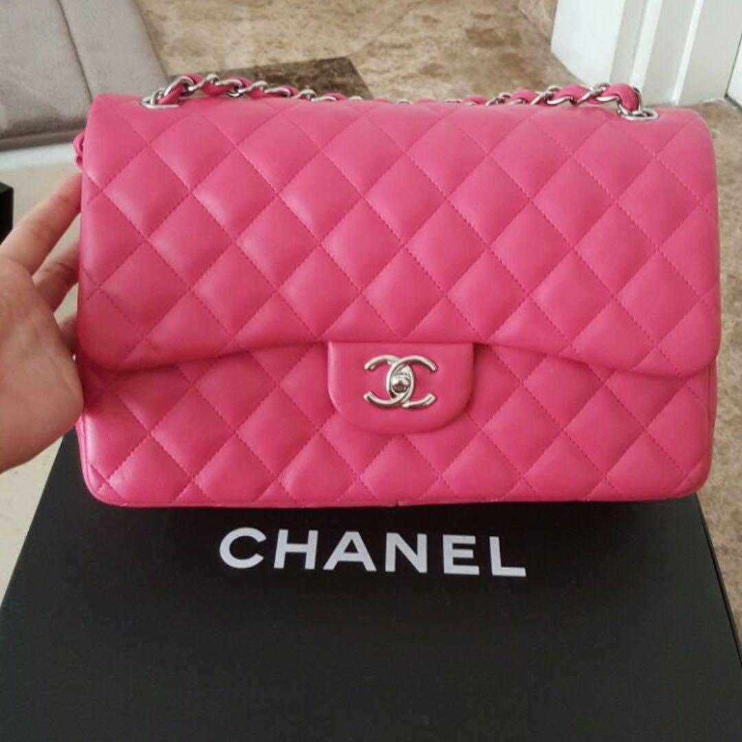 Chanel Sac Rabat Pink JUMBO ( DISCOUNT SALE), Women's Fashion, Bags ...