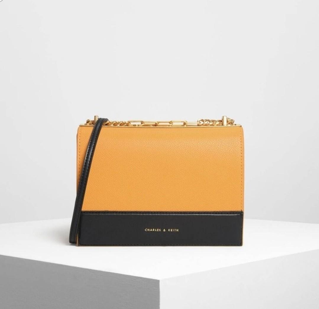 charles and keith mustard bolsa