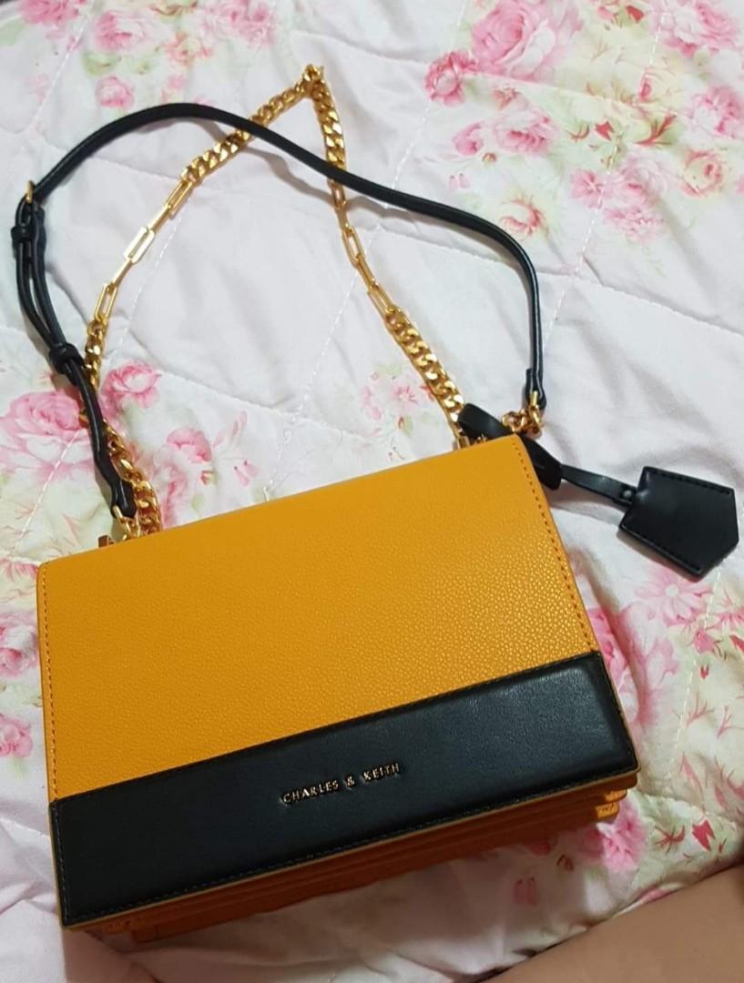 Charles Keith Mustard Bag