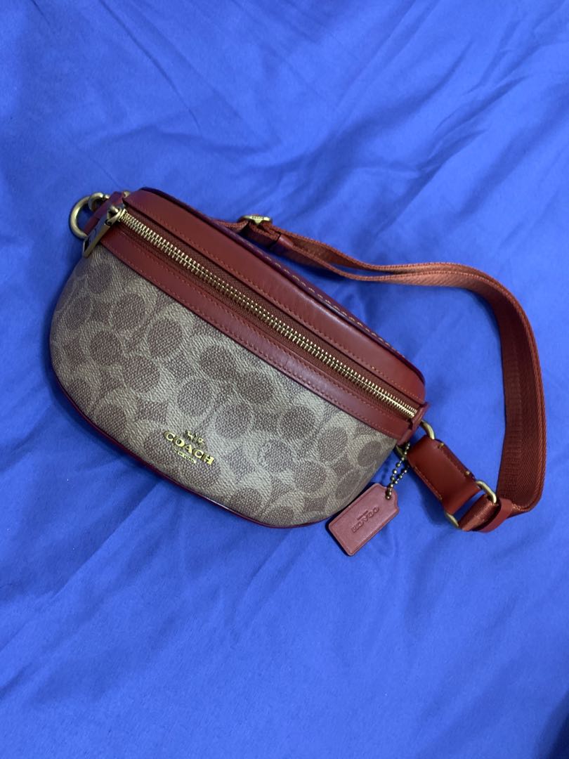 Coach Signature Canvas Belt Bag, Women's Fashion, Bags & Wallets, Tote