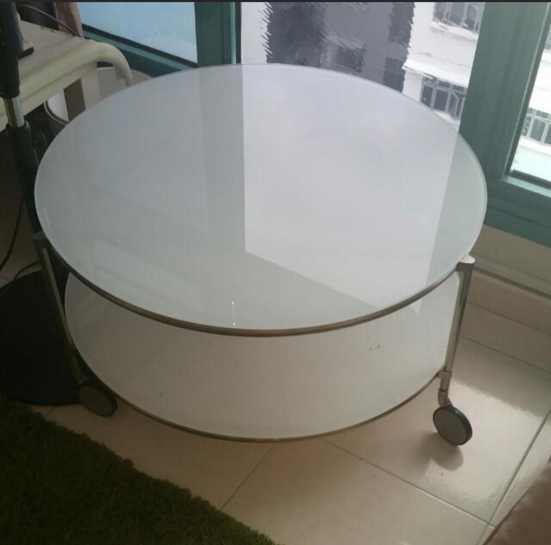 Coffee Table Ikea Strind Glass Round Table Furniture Tables