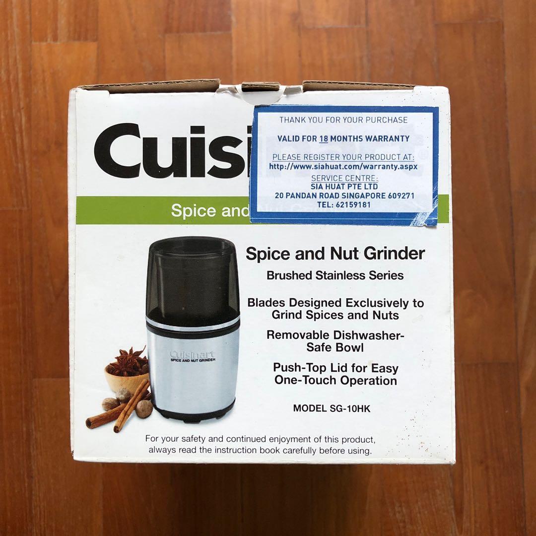 Cuisinart Spice and Nut Grinder SG10HK, TV & Home Appliances, Kitchen