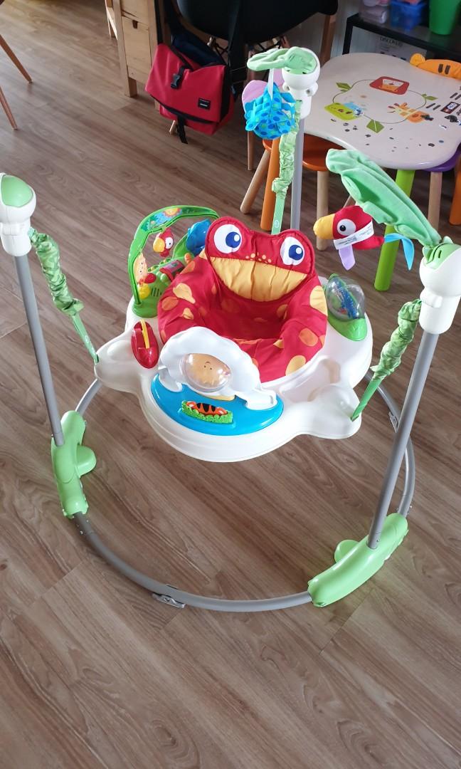 wooden baby jumperoo