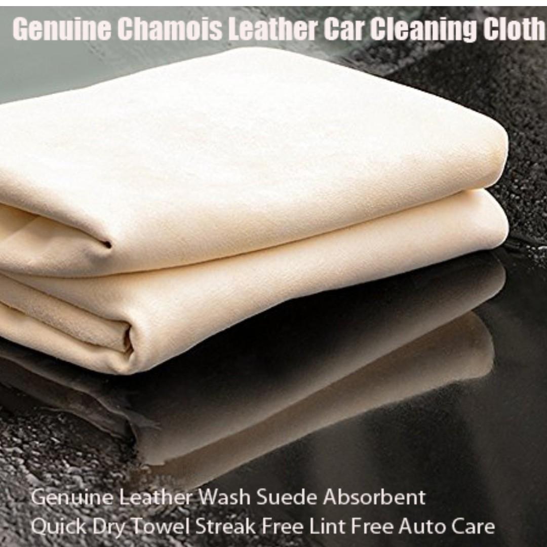 Genuine Natural Chamois Leather Car Cleaning Cloth Genuine Leather
