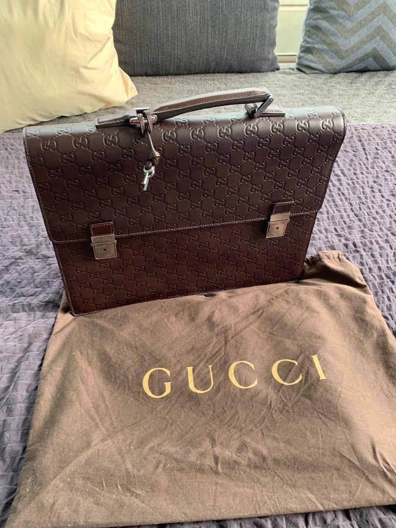 Gucci Briefcase, Men's Fashion, Bags, Briefcases on Carousell